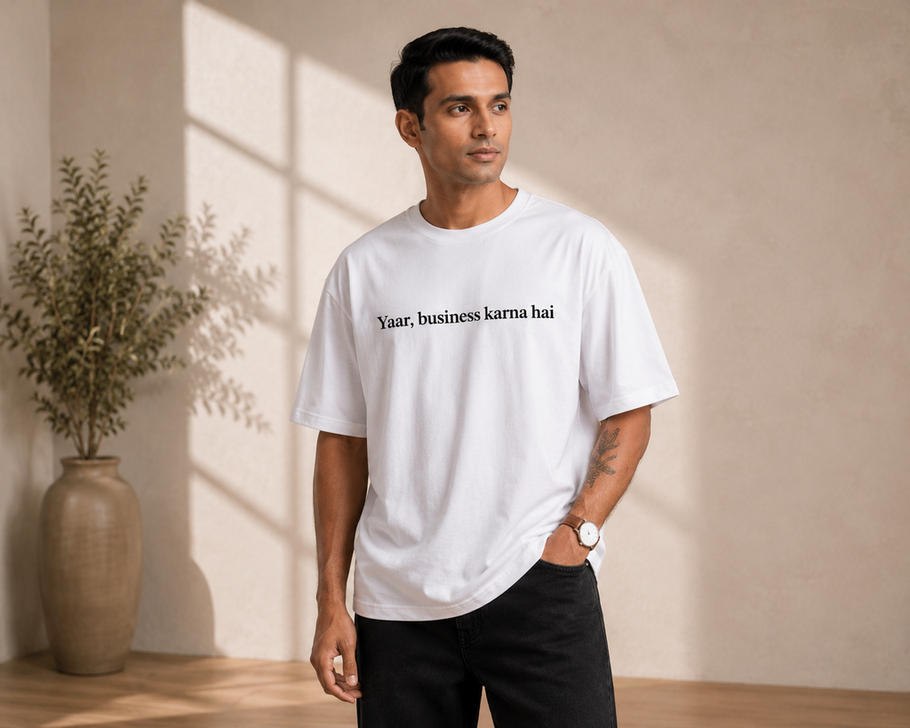 Business Karna Hai | Premium Unisex Oversized T-Shirt