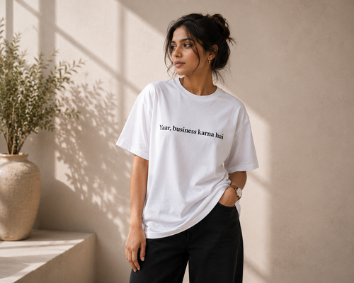 Business Karna Hai | Premium Unisex Oversized T-Shirt