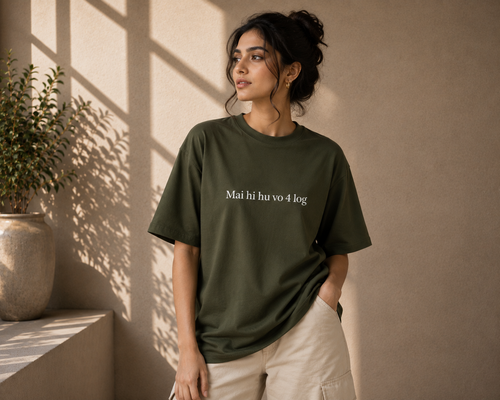 Chaar Log | Premium Unisex Oversized Classic Dark T-Shirt