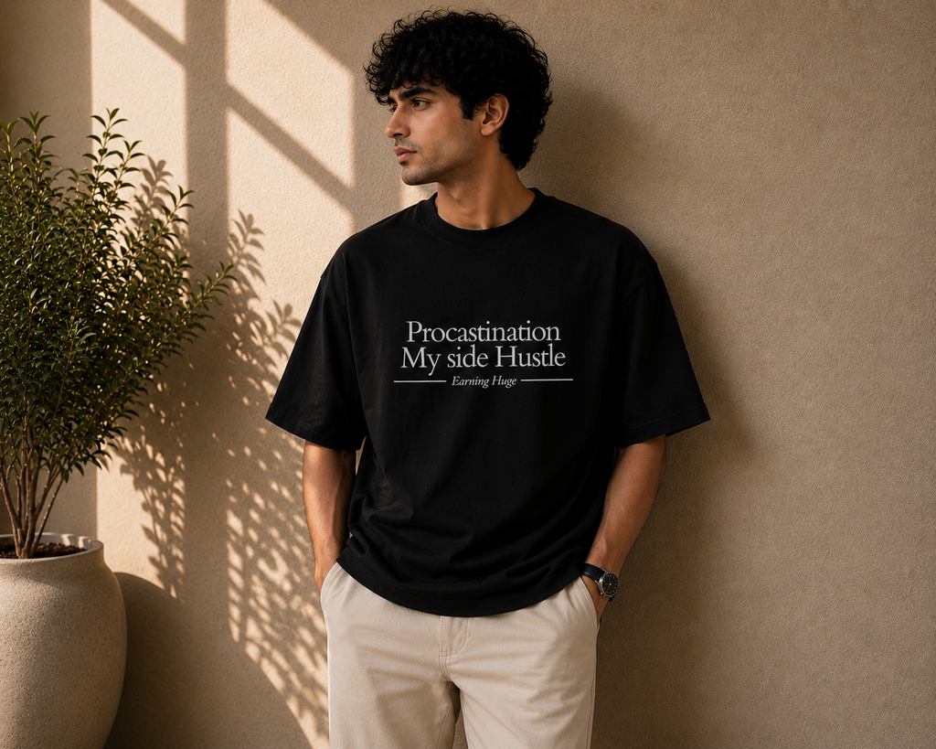 Procastination | Premium Unisex Oversized Classic T-Shirt