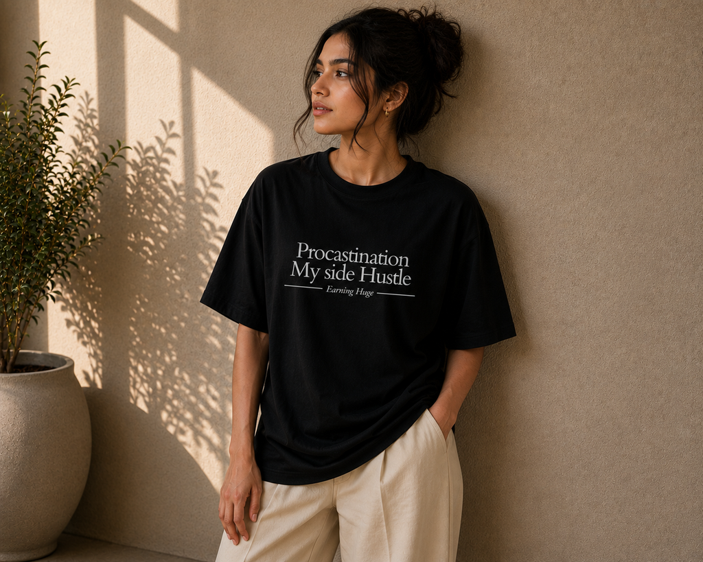 Procastination | Premium Unisex Oversized Classic T-Shirt