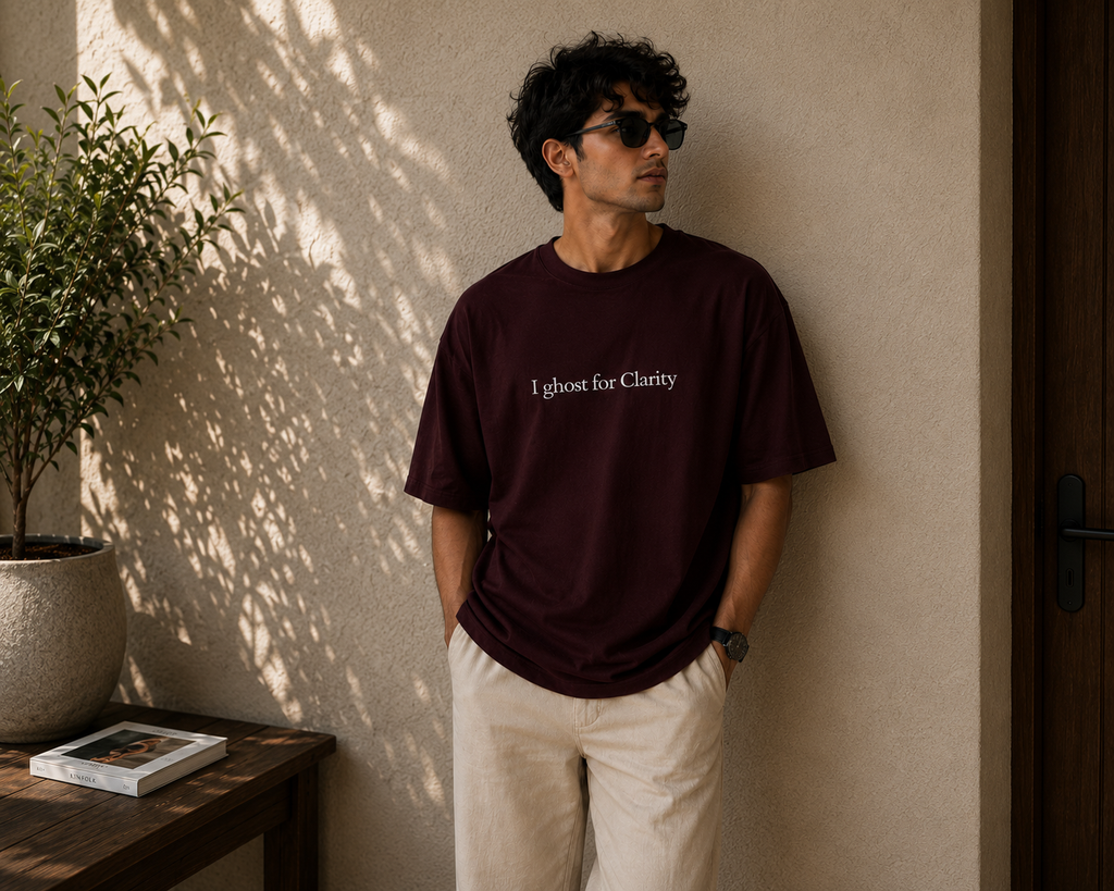 Ghost For Clarity | Premium Unisex Oversized Classic Dark T-Shirt