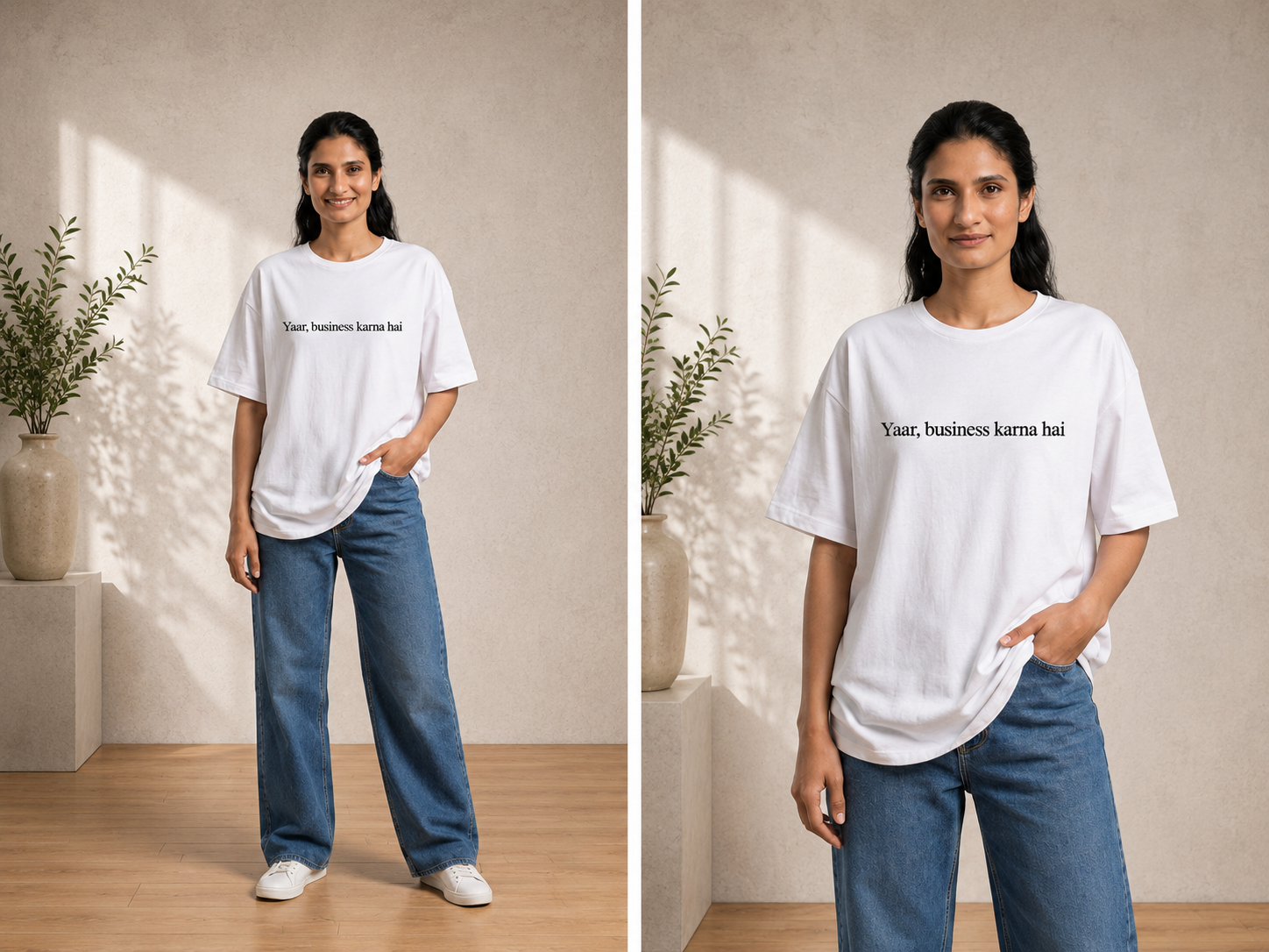 Business Karna Hai | Premium Unisex Oversized T-Shirt