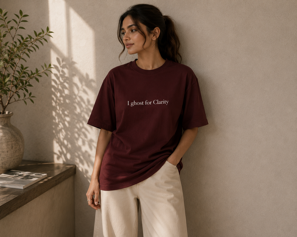 Ghost For Clarity | Premium Unisex Oversized Classic Dark T-Shirt