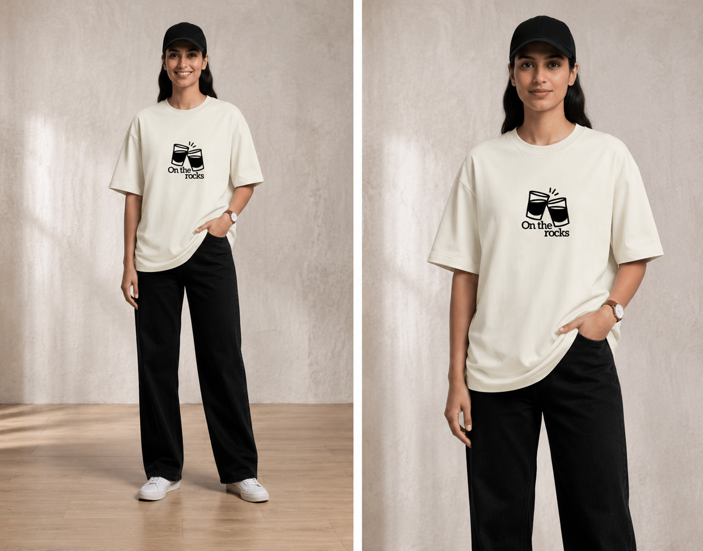 On The Rocks | Premium Unisex Oversized Classic T-Shirt
