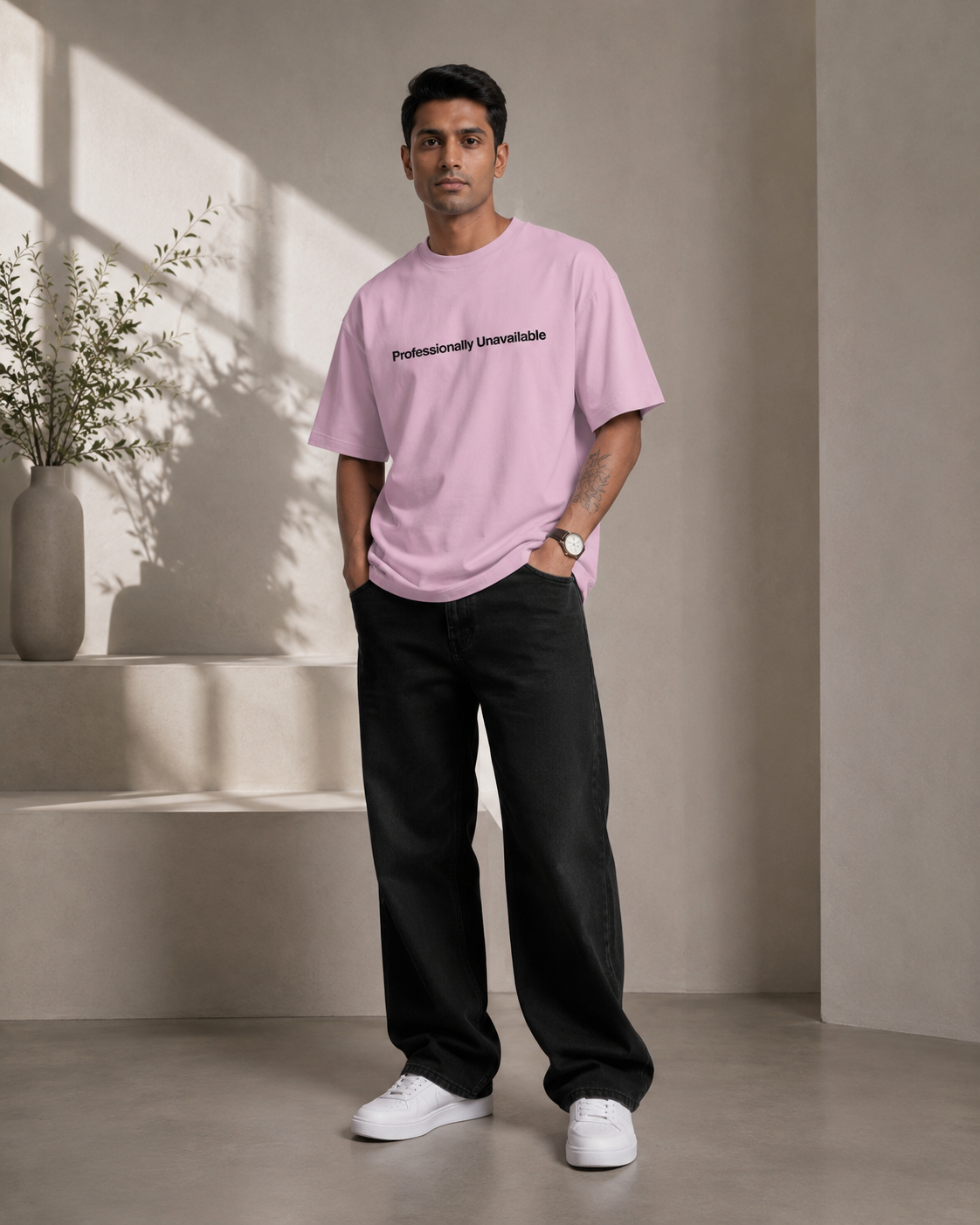 Professionally Unavailable | Premium Unisex Oversized Classic T-Shirt