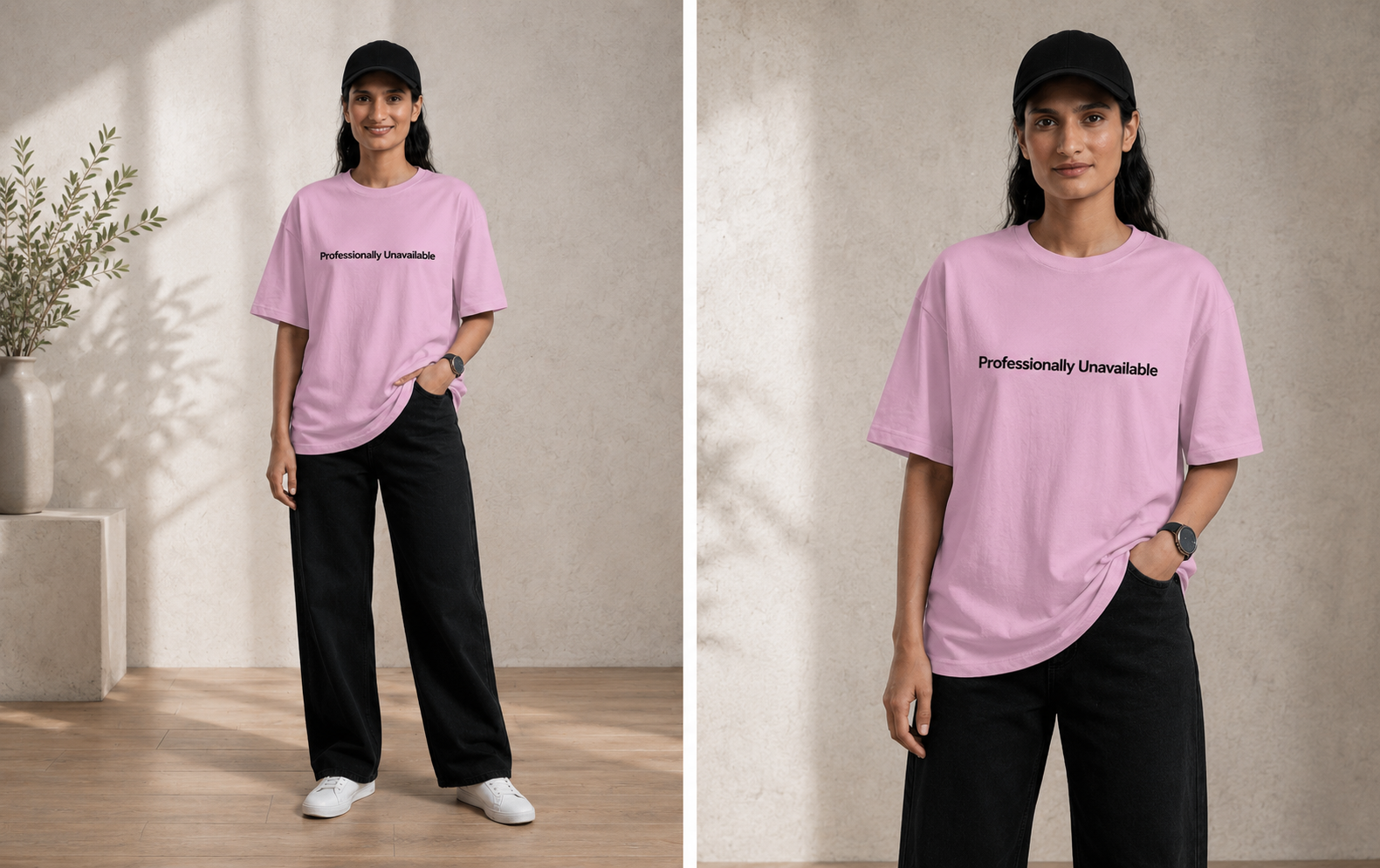Professionally Unavailable | Premium Unisex Oversized Classic T-Shirt