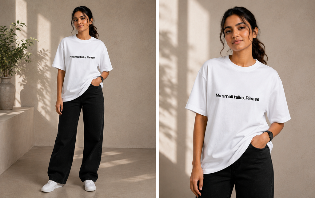 No Small Talks | Premium Unisex Oversized Classic T-Shirt