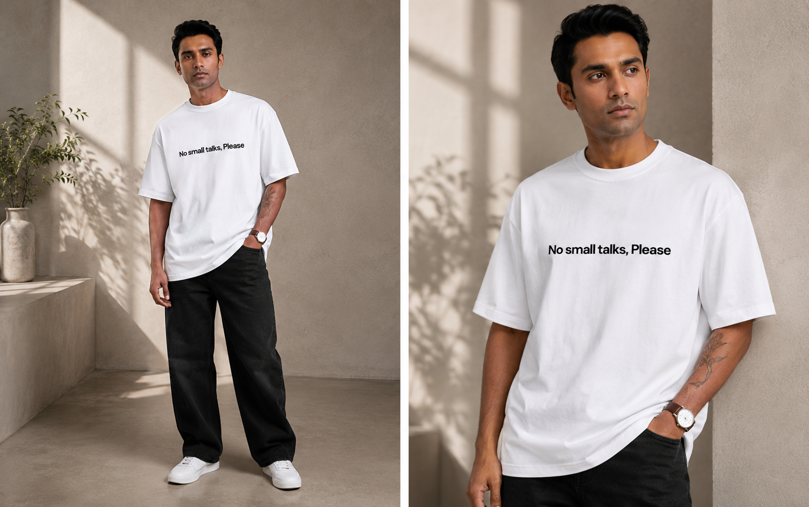 No Small Talks | Premium Unisex Oversized Classic T-Shirt